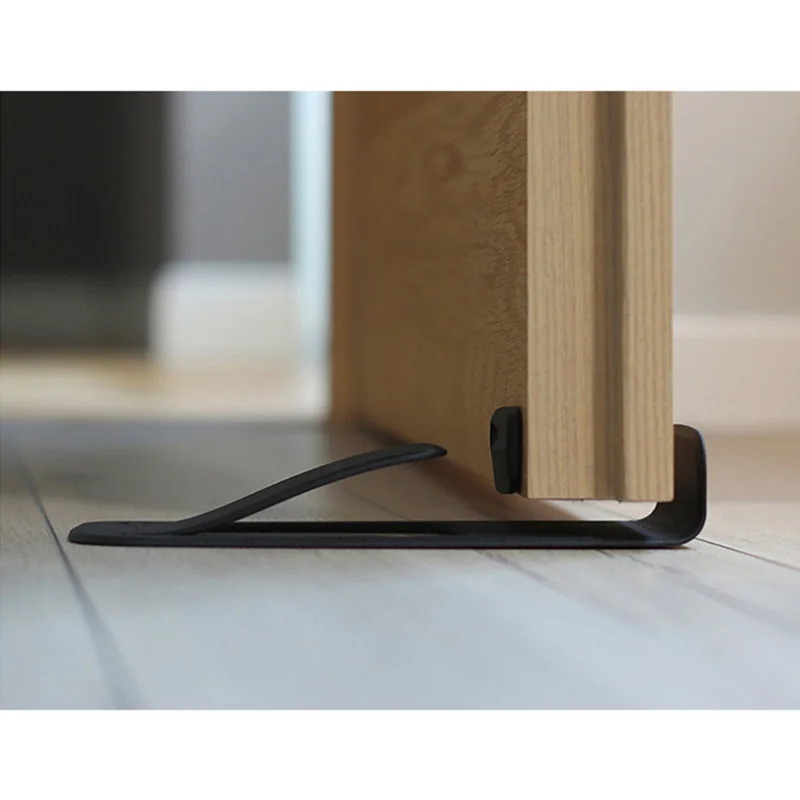 Invisible Safety Door Stop Wall Protector Multi-function Door Holder Stopper Plastic Door Wedge Holder