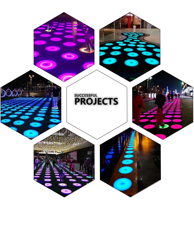 New Products Interactive Props Circle LED Disco Light