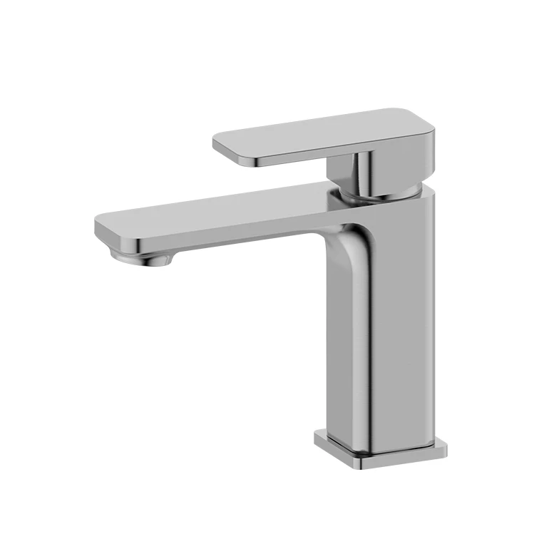 Kaiping manufacturer wash basin brushed nickel hot and cold water bathroom single hole mixer tap