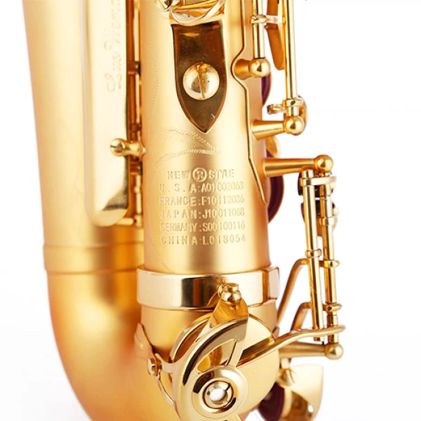 High Quality Professional Alto Saxophone AS-7368 in Gold Lacquer Brass Body with EB Tone