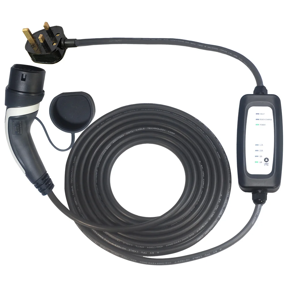 
Factory Sale Portable Electric Car Charger 6A 8A 10A 13A 16A Ev Charger Type 2 