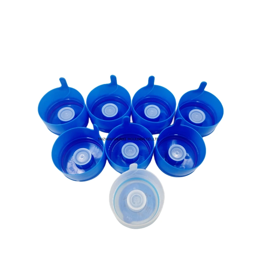 new design 5 gallon cap with silicone liner and plug water bottle caps 2 parts 55mm water lids for pure water