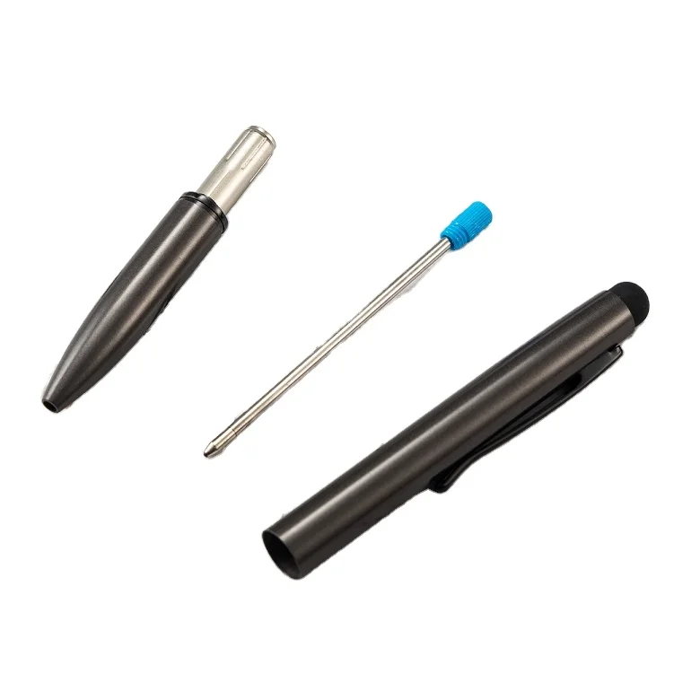 Hersteller Wholesale Directly Bulk Black Metal Ball Pen Stylus Cool Matte Rubber Painted Classy Black Smart Digital Touch Pen