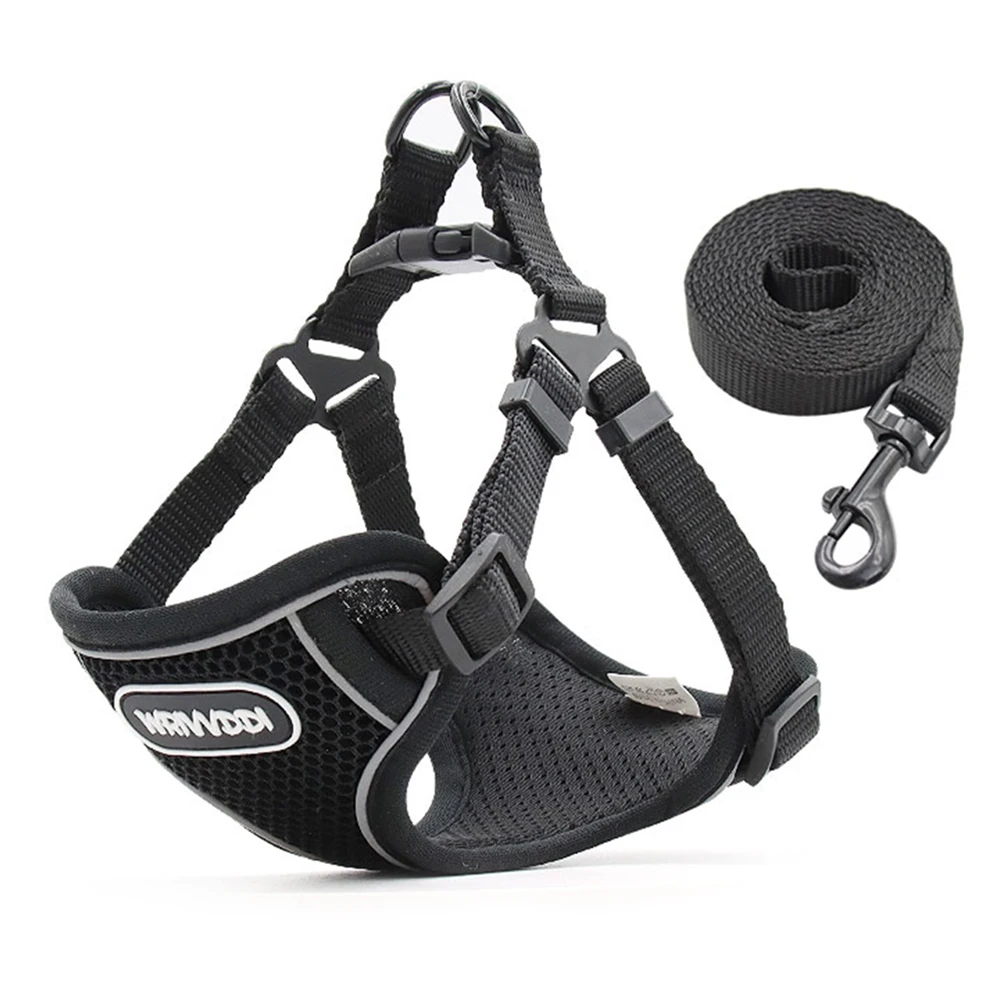 
Wholesale Factory price Fashion Reflective No Pull Nylon Pet Cat Dog Harness vest Adjustable for Medium Large dog training vest 