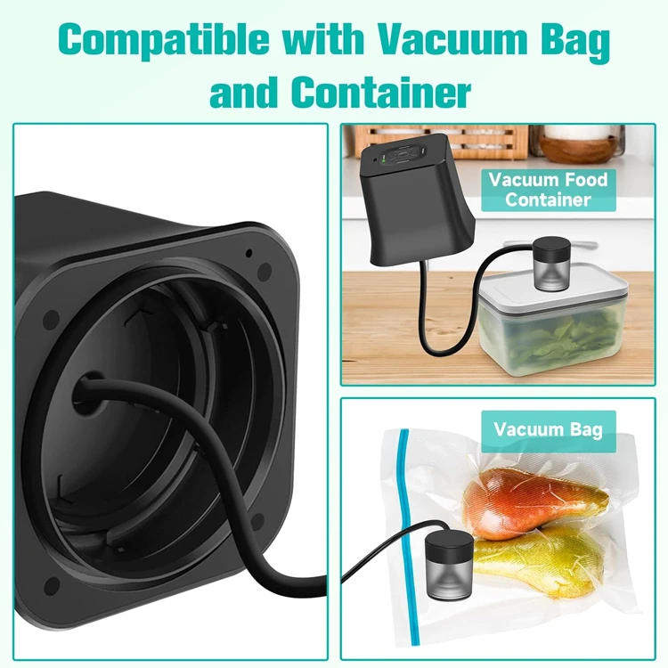 Household kitchen mini vacuum sealer for mason jar portable USB electric vacuum sealer kit for containers ,vacuum bags