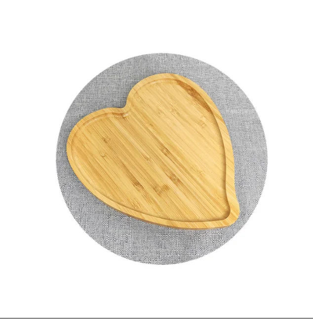 Eco friendly  custom round  serving food grade bamboo trays