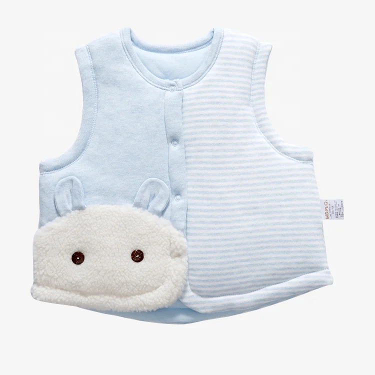 
Cheap Infants Toddlers Cotton Baby waistcoat with Fur Cartoon Animal Baby Vest 
