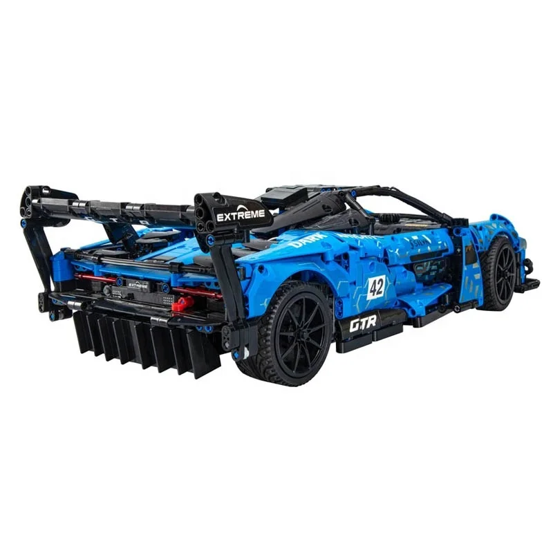 1:10 Масштаб Темный рыцарь GTR Спорт гоночный автомобиль строительные блоки C63003W 2088 шт. супер
