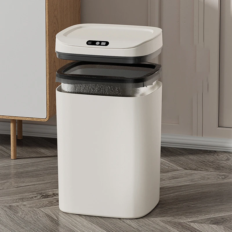 14L Slim smart sensor trash can electric automatic plastic garbage bin office kitchen home rubbish dustbin