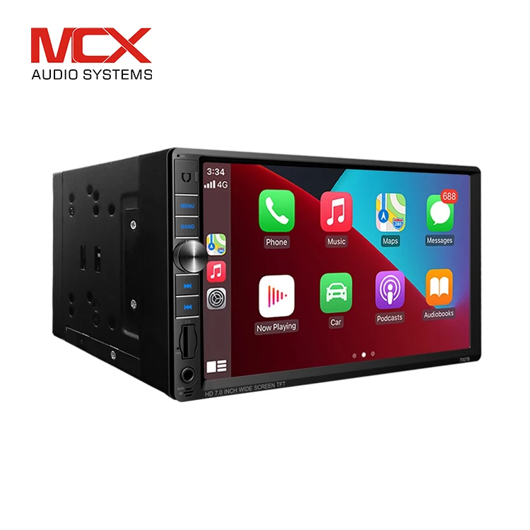 MCX Touch Screen Car Stereo Multimedia Player Mirror Link Auto Radio 2 Din 7 Inch Car DVD player GPS Navigation