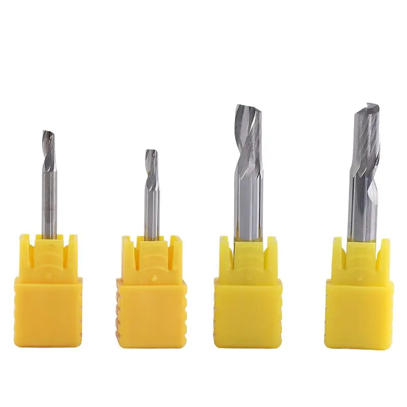3.175-12mm aluminum alloy aluminum Acrylic Cutting Bits Single Flute End mill cutting engraving 1 Flutes aluminum milling cutter