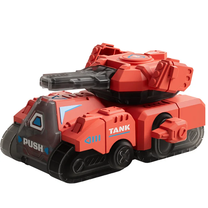 Kids clockwork toy simulates cartoon model of rotating tank turret baby toy tank educational toys for kids