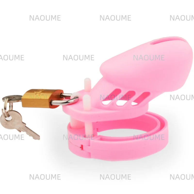 Hot Sale Bondage Male Chastity Device Cock Cage Colorful Silicone Penis Ring Sex Toys Cock Ring SM Cock Cage Sex Toys for Men