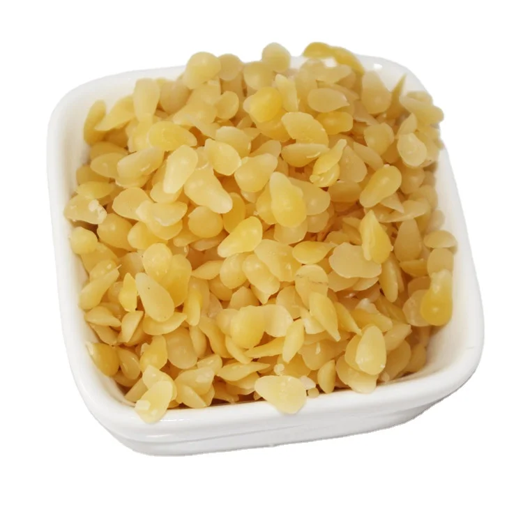 China Factory Cosmetic Grade Beeswax Organic Pure Natural Bees Wax Yellow Color For Bulk Sale