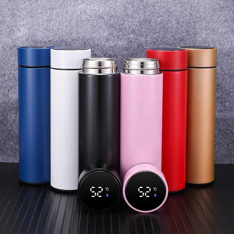 500ML Stainless Steel Insulation Touch Intelligent Temperature Display Vacuum Flasks Cup Smart Thermos Water Bottle