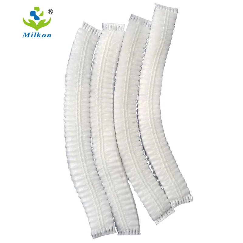 Disposable nonwoven clip mob cap bouffant cap hair net with double elastic