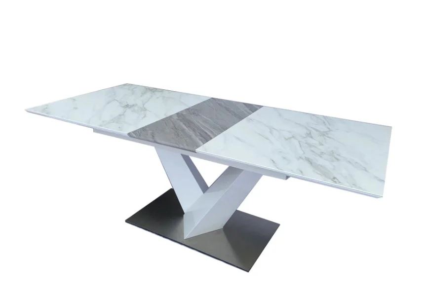 Popular Factory Home Furniture Top Dining Room Table Set Modern Design Cheap Round Shape Dining Table Contemporary Dining Chairs