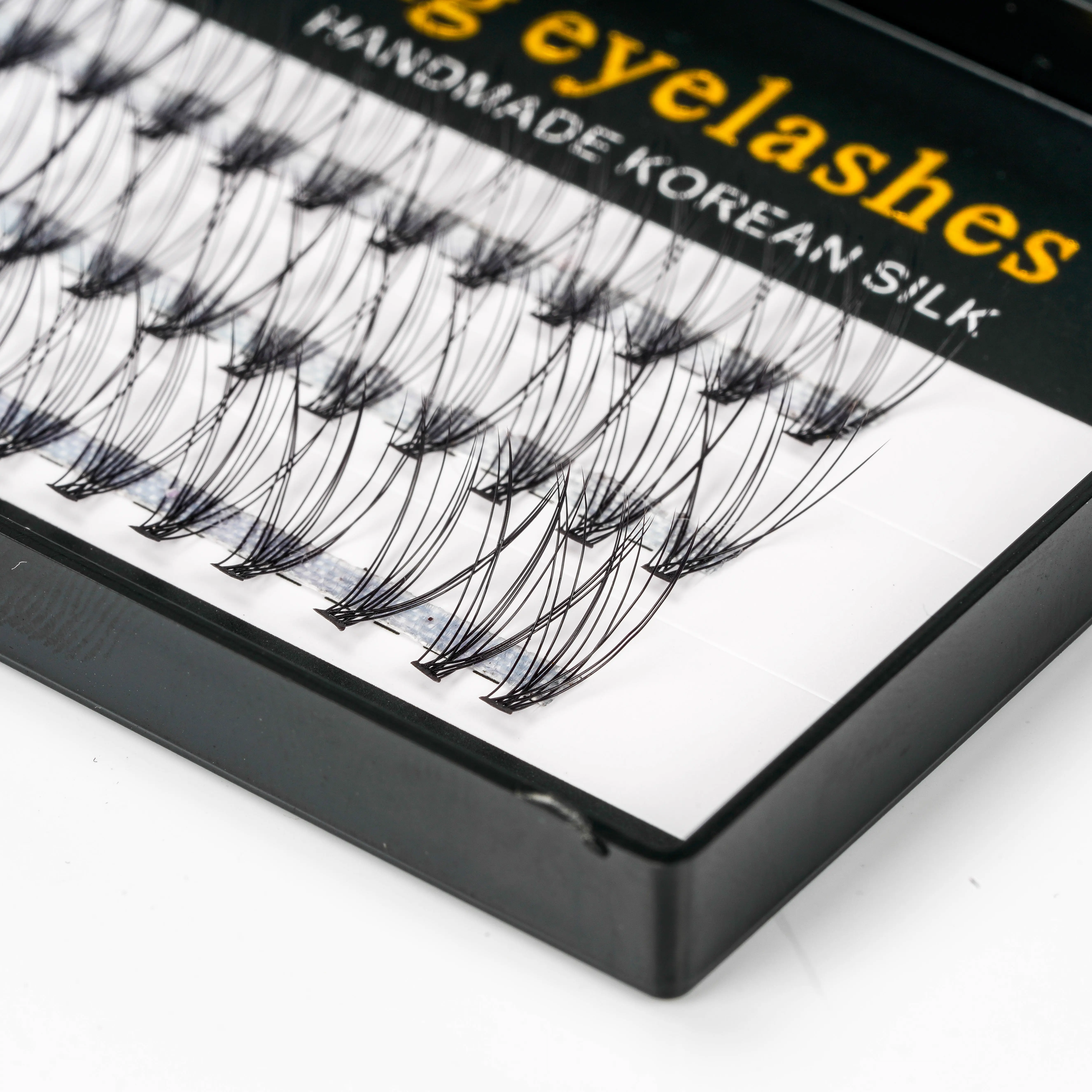 Grafting Single 10D  Heat Bonded cluster flares lash supernatural false lashes extension Vendor