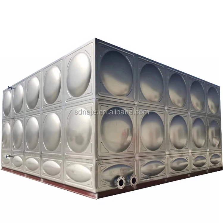 50tons stainless steel rectangular clean water tank for drinking