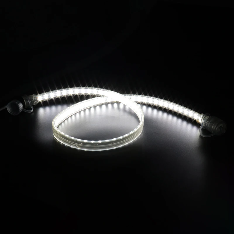 Заводская хорошая цена SMD2835 двухрядные 144 светодиодов 220 В 110 гибкая светодиодная лента IP65 водонепроницаемая высокого напряжения