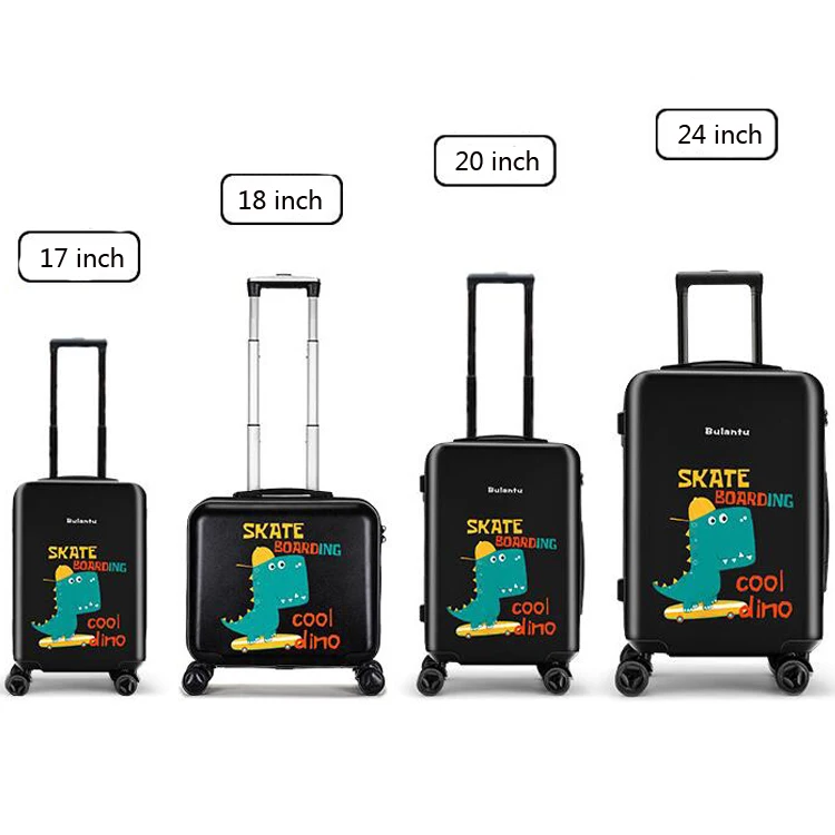 Wholesale Kids Rolling Luggage Case Kids Trolley Spinner Mini Suitcase Children Iron ABS Expandable Carry-on Travel Bag No Lock