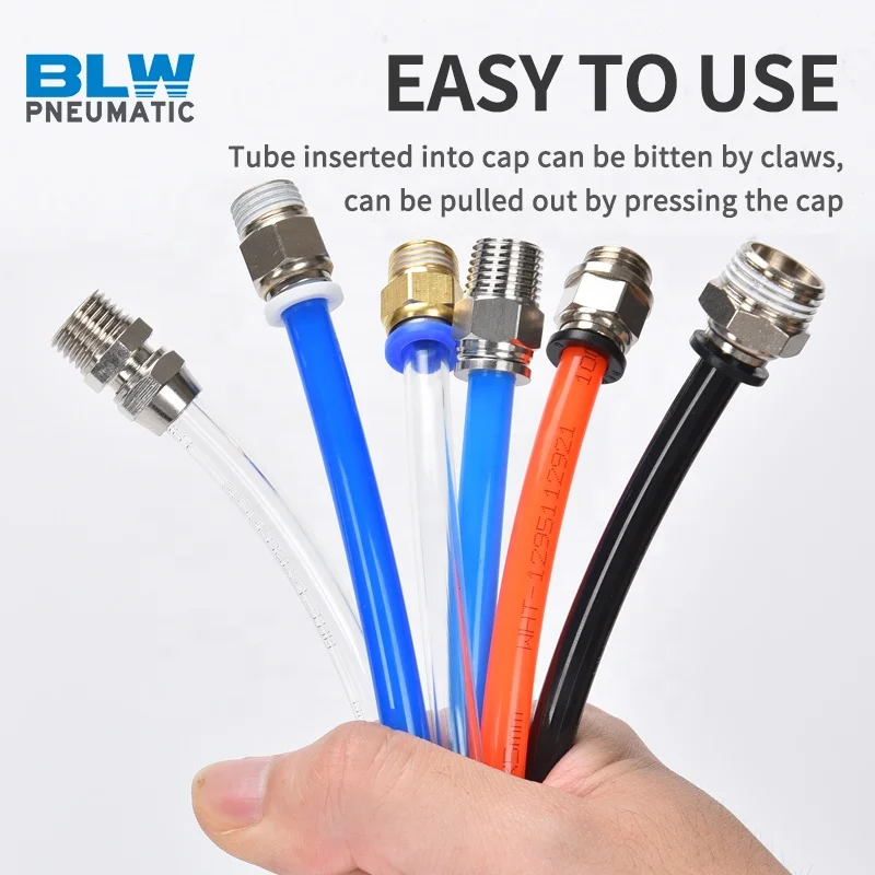 Wholesale pneumatic air hose connector quick push fitting for pipe