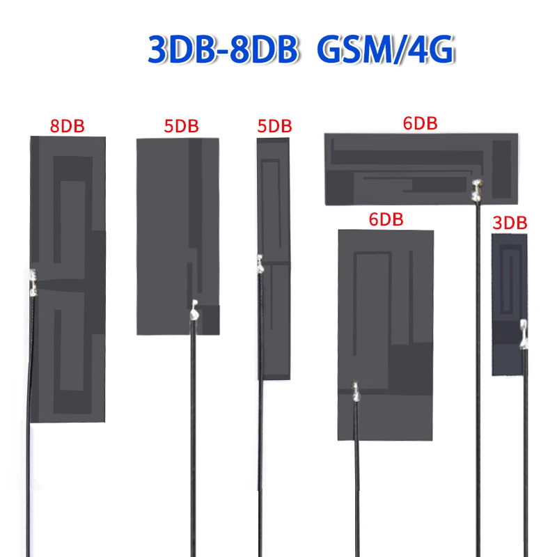 900/1800MHz GSM GPRS FPC Внутренняя антенна Flex PCB с U.Fl. Коннектор 3M