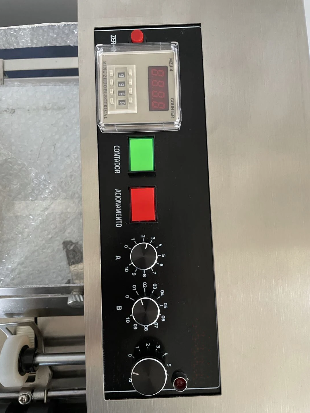 Semi Automatic Continuous Manual Card Label Batch Expiry Date Solid Ink Coding Machine