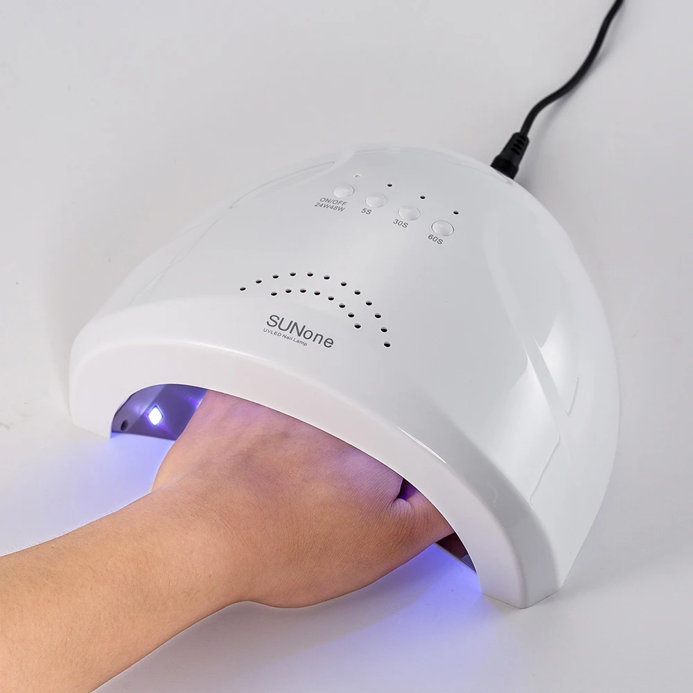 48W Salon Nail Dryer SUNone UV Lamp Led Dry Nail Gel Polish Curin With Bottom 30/60s Timer Lamp For Manicure