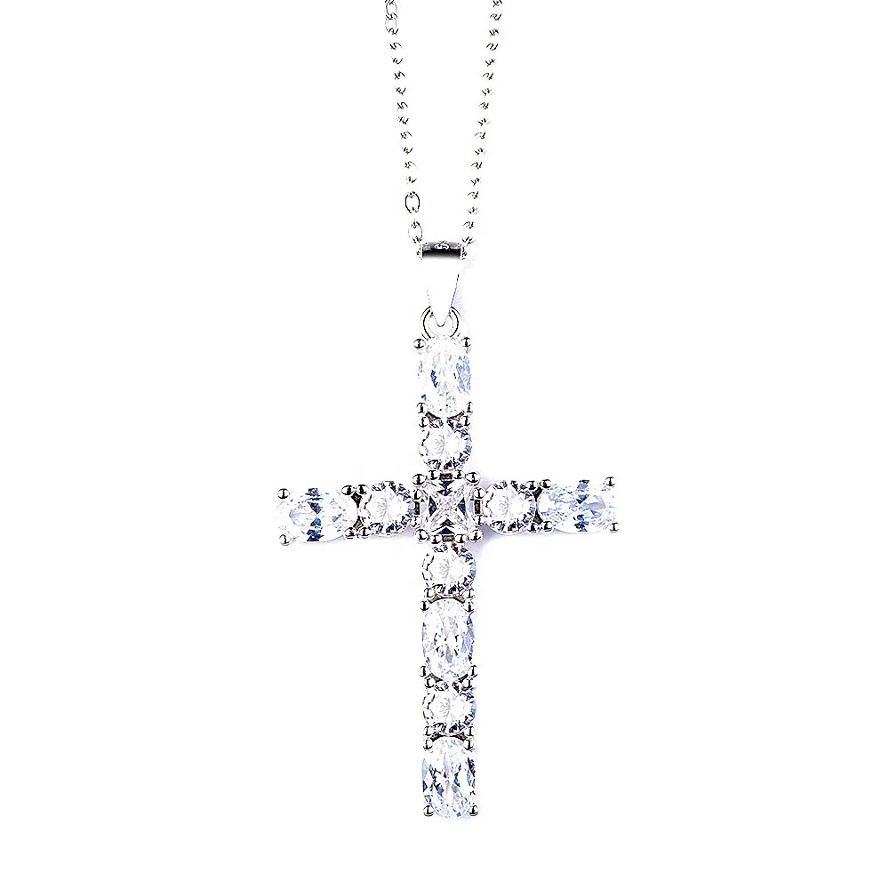 Wholesale Price Ladies 925 Sterling Silver Jewelry Cross Pendant