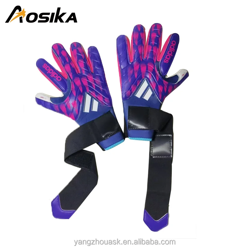 New Football Gatekeeper Gloves Mixed Fingers 4mm Latex Negative Cut Nylon Leather Material Outdoor Usage Goalkeeper Protection