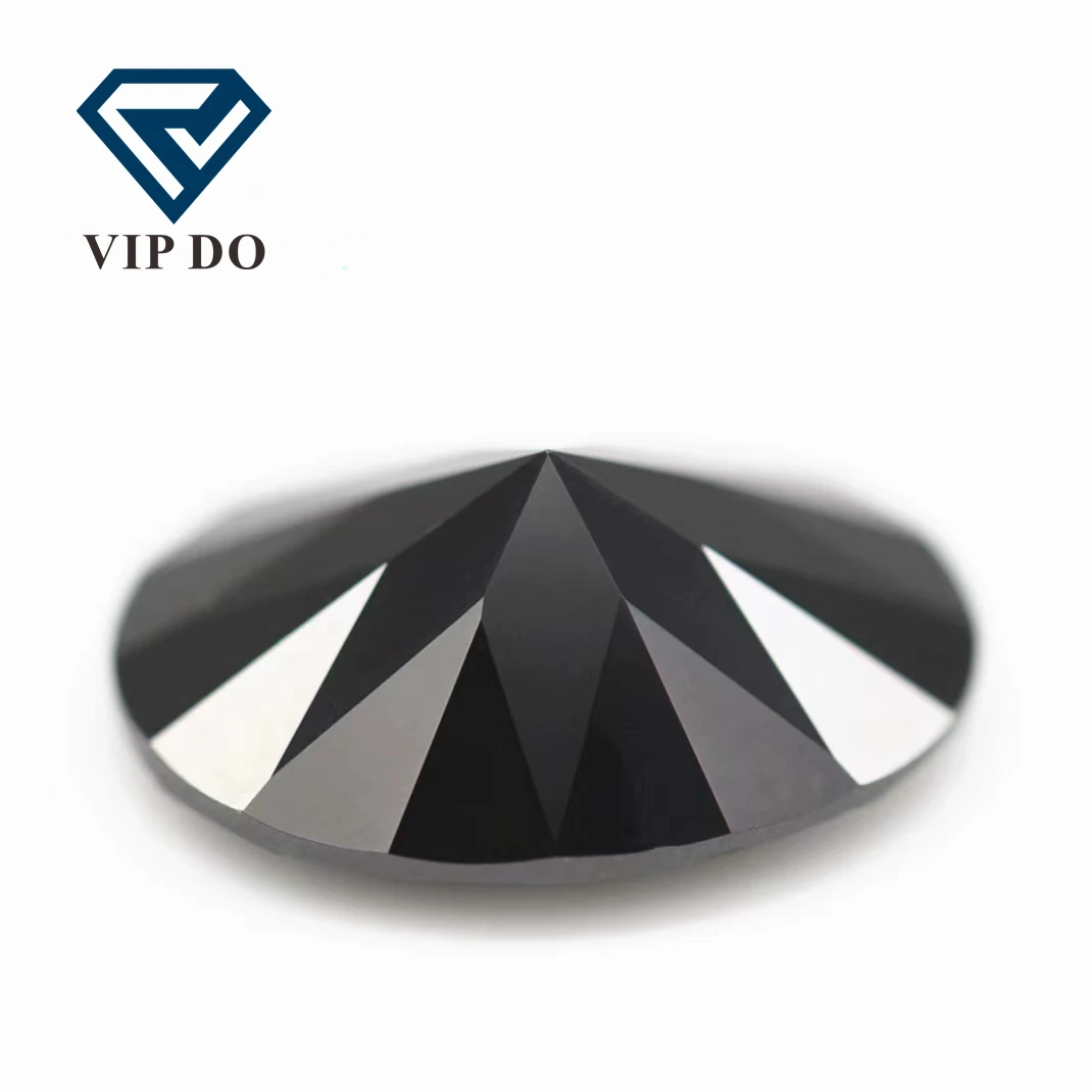 Hight quality black color clarity oval cut moissanite loose diamond GRA Certificate moissanite fancy oval shape