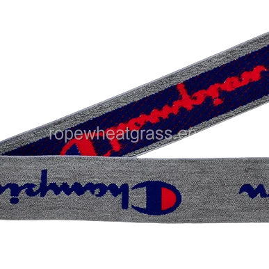 Double Letter Print Jacquard Webbing Elastic Waist Belt Underwear Elastic Strap