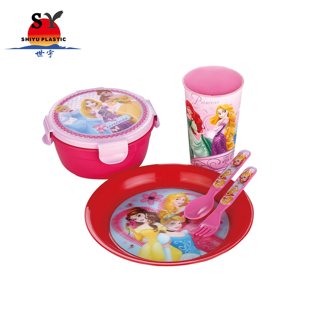 Hot Selling Customizable Plastic Oval Plate Solid Plant Pattern Engraved Dishware for Desserts Microwave and Dishwasher Safe