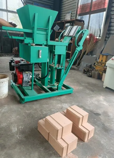 automatic clay brick cutter machine with block cutter HBY2-15 Interlocking brick block making machine price factory