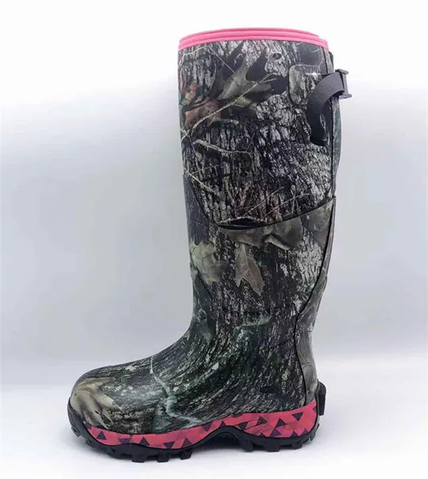 
Женские неопреновые резиновые камуфляжные охотничьи сапоги 