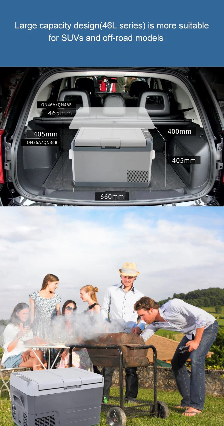 
Factory hot sales small car refrigerator 12 volt refrigerator portable compressor car fridge with best service 