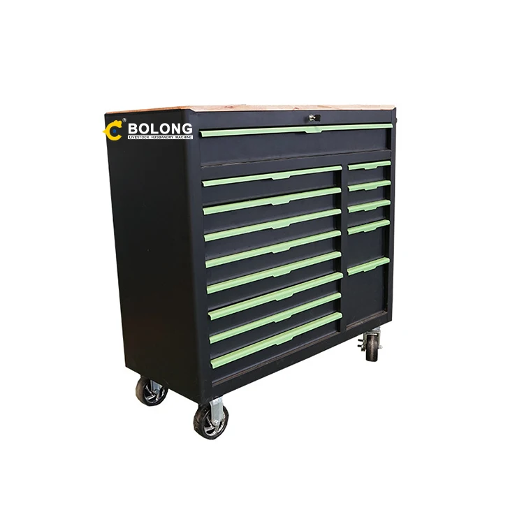 7 drawer metal empty tool box roller cabinet tools storage