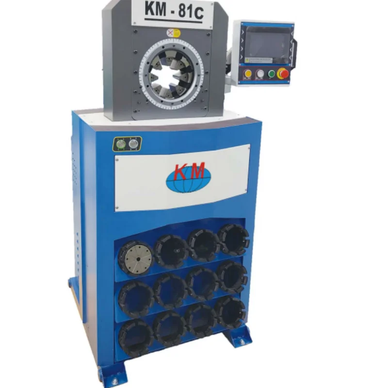 KM-81 C High Pressure Hydraulic Pipe Rubber Hose Crimping Machine 110V/440V,4-87MM