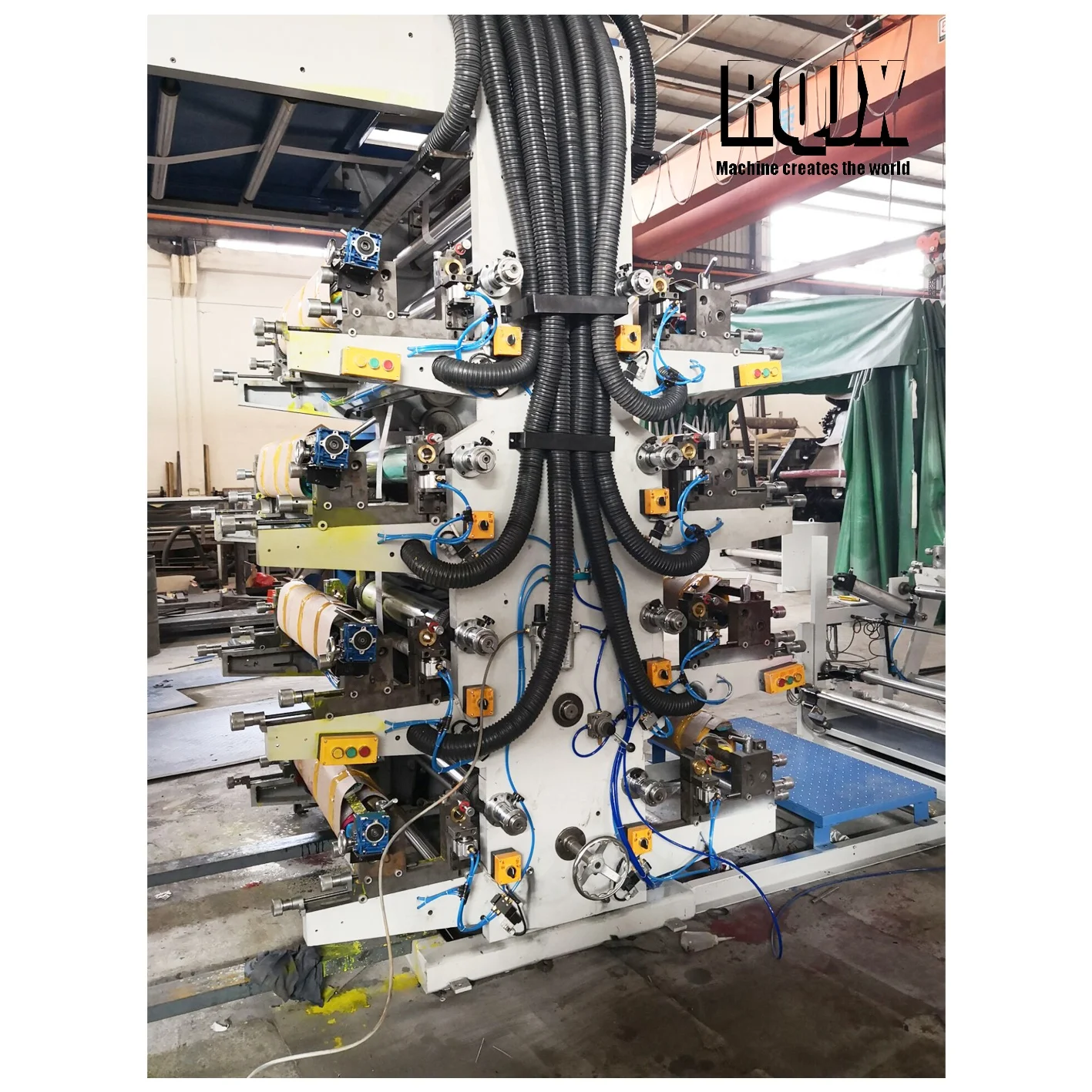 High quality 6 colour flexo printing machine in mexico Plastic Film New 2 Color Flexo Flexographic Printing Printers