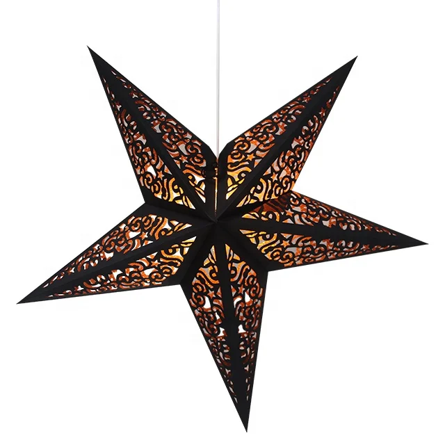 Chinese Design LED Decorative Handmade Hanging Lamp Shade Paper Star Lantern