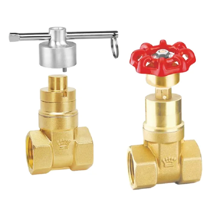 Z15W-10/16/25T Magnetic lock Thread connection brass gate valve (2009,2018)