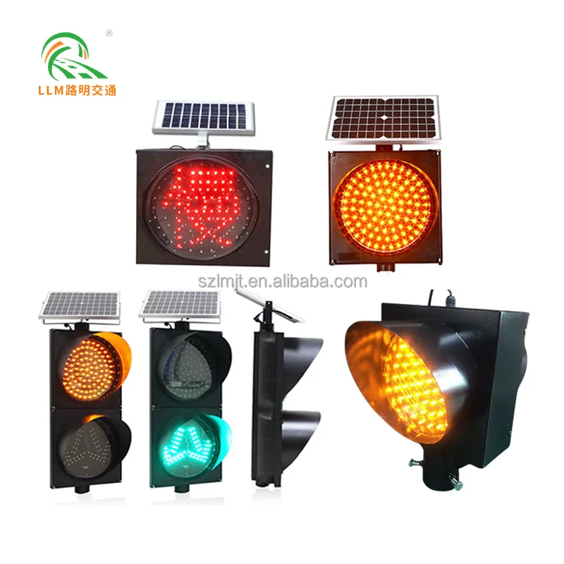 PC Plastic Anti-UV Material LED Traffic Lights Traffic Signal Light