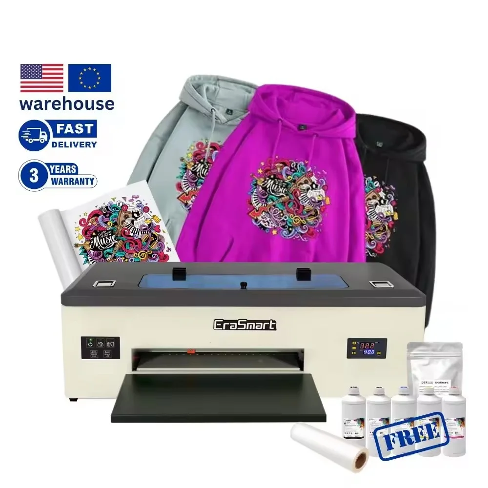 imprimante heat t-shirt sublimation digital 1390 l1800 DX5 printers impresora transfers inkjet printing machine a3 dtf printer