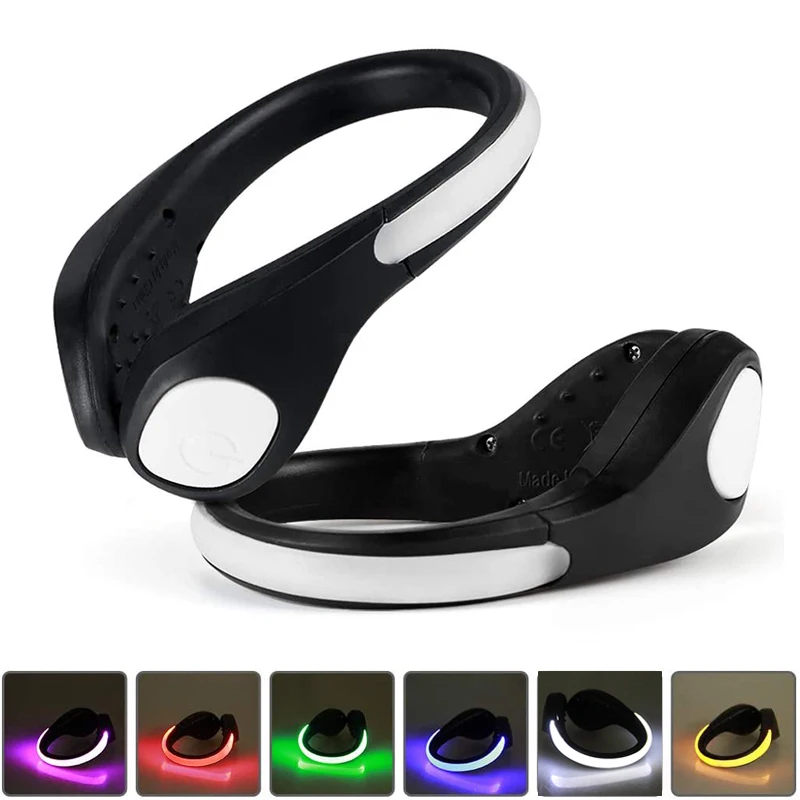Shoe Led Clip Lights For Running,USB Charging Safety LED Light Warning Lights Clip for Night, Flashing Light Clip for Jogging Hi