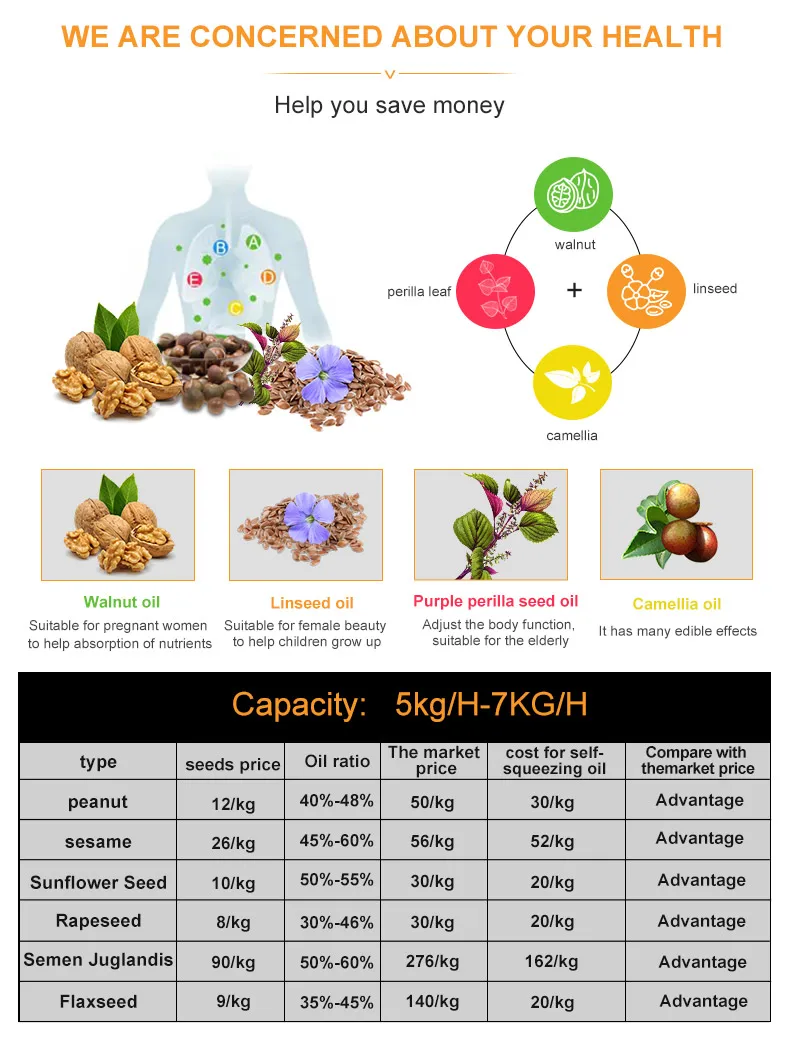 Automatic moringa seed oil extraction machine mini oil press for sale