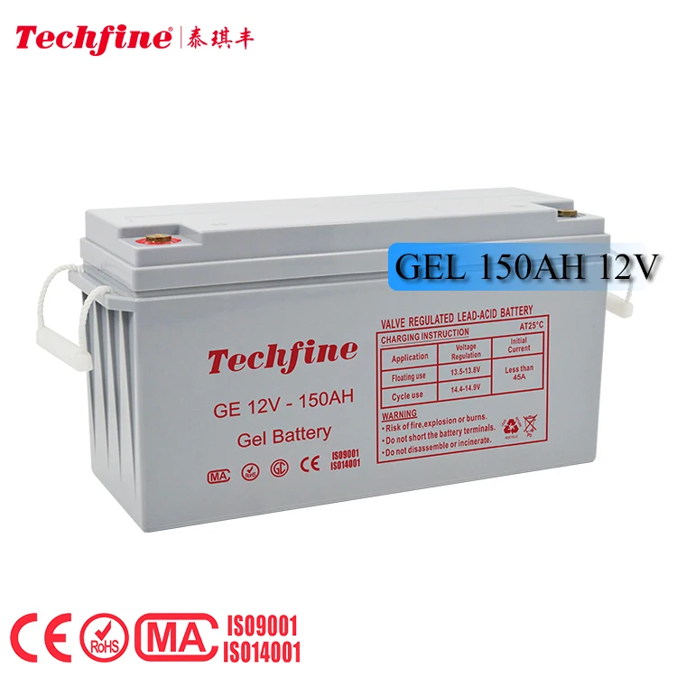 Hot sale 150AH 12V high quality lead-acid batteries solar power system AGM Gel Battery