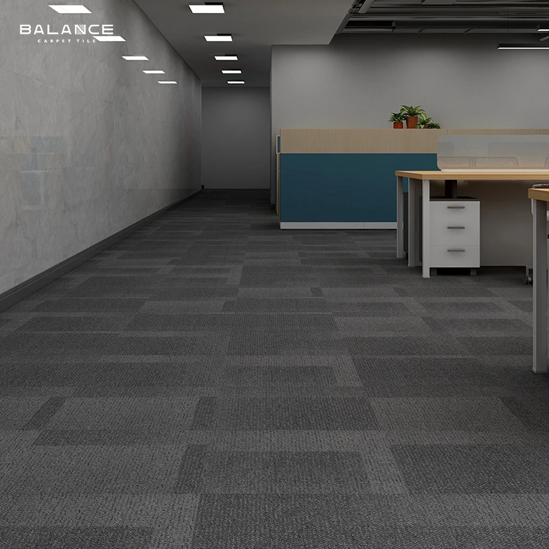 Nylon Thick 50x50 Commercial Office Carpet Tiles Custom Alfombra Tapis Manufacturer Carpet Karpet Tile With Pvc Backing