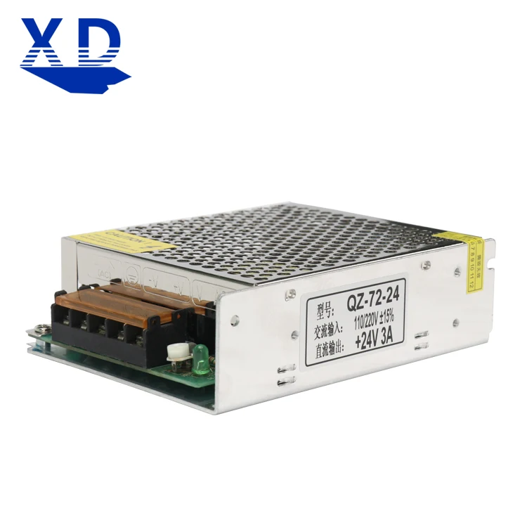 24V switching power supply 220V 24V transformer 3A adapter motor accessories 72W power switch 12v 500w dc motor