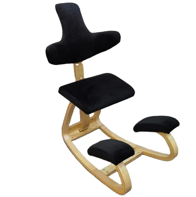 Wooden Office Ergonomic Posture Kneeling Chair Healthy Back Chair